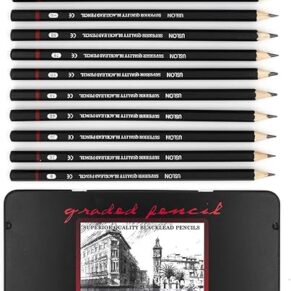 Wynhard 12 Pcs Drawing Pencil Set Sketching Kit Artist Pencil Set Graphite Pencil Set