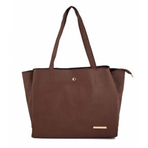 LAPIS O LUPO Women Faux Leather Medium Handbags Tote Bag Shoulder Bag Top Handle Bag
